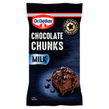Dr. Oetker milk chocolate chunks 100g - British product