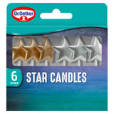 Dr. Oetker star candles multicoloured or gold & silver - British product