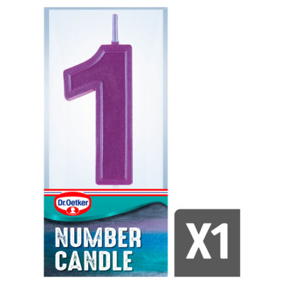 Bougie d'anniversaire Dr. Oetker numéro un