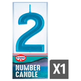 Dr. Oetker number two birthday candle - British product