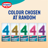 Dr. Oetker Number Four Birthday Candle - British product
