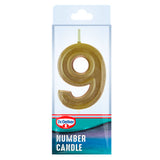 Dr. Oetker Number Nine Candle