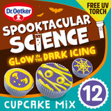 ASDA Dr. Oetker Spooktacular Science Glow in the Dark Icing Cupcake Mix Vanilla Flavour 350g- Buy online at McGrocer