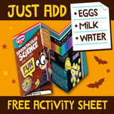 Dr Oetker Spooktacular Science glow in the dark cupcake mix 350g - British product