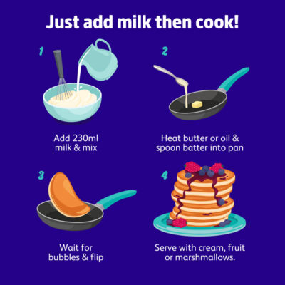 Dr Oetker American style pancake mix 170g, imported from the UK