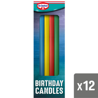 ASDA Dr. Oetker 12 Rainbow Birthday Candles- Buy online at McGrocer