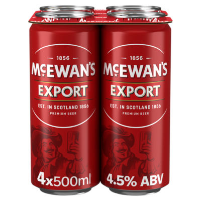 McEwan's Export Premium Beer 4x500ml, UK version