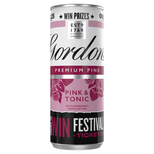 Gordon's Premium Pink Gin & Tonic Ready-to-Drink 250ml Can