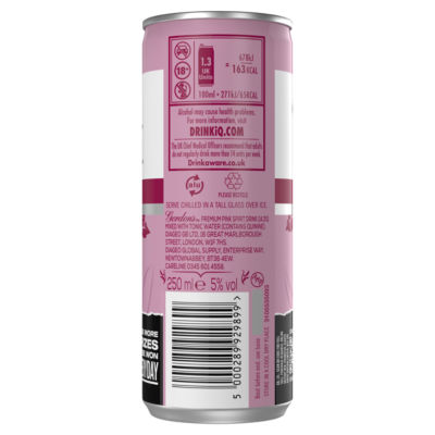 Gordon's Premium Pink Gin & Tonic 250ml can, UK version