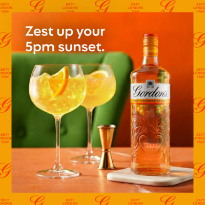 Gordon's Spritz Edition Mediterranean Orange gin 70cl - British product