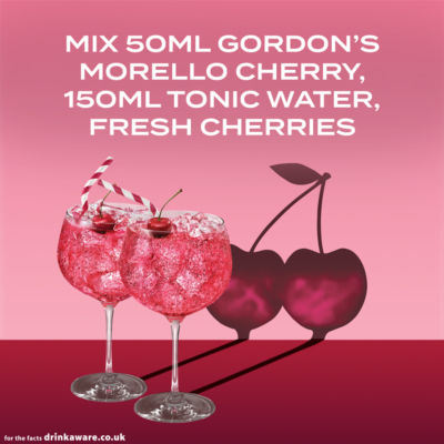 Gordon's Morello Cherry gin 70cl, UK version