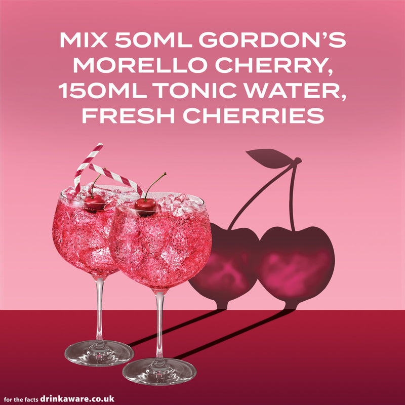 Gordon's Morello Cherry gin 70cl, UK version