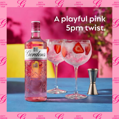 Gordon's Premium Pink Gin flavoured spirit drink 70cl, UK version