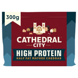ASDA Cathedral City High Protein Half Fat Mature Cheddar Cheese 300g- Buy online at McGrocer