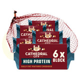 ASDA Cathedral City High Protein Half Fat Mature Cheddar Cheese Mini Blocks 6x20g- Buy online at McGrocer