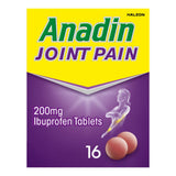 ASDA Anadin Joint Pain Relief Ibuprofen Tablets 16s- Buy online at McGrocer