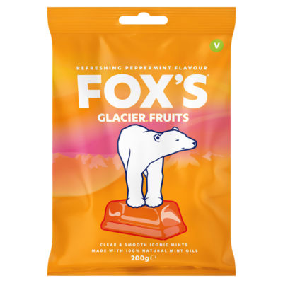 Fox's Glacier Fruits fruit assortment hard sweets 200g - British product