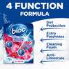 Bloo Power Active flower toilet rim blocks 2 x 50g - British product