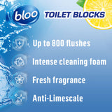 Bloo anti-clogging toilet block Lemon 100g - British product
