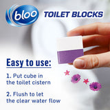 Bloo 3in1 anti-clogging flowers toilet block 50g, UK version