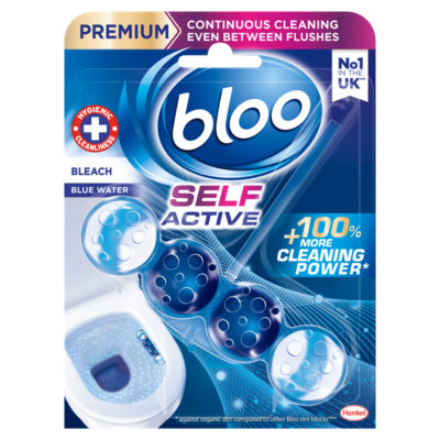 Bloo Self Active Bleach toilet rim block 50g (British brand)
