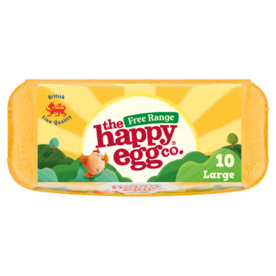 Happy Egg Co free range 10 large eggs (British brand)