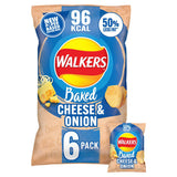 Walkers Baked Cheese & Onion Multipack Snacks Crisps 6 x 22g GOODS ASDA
