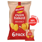 ASDA Walkers Baked Sea Salt Crisps Multipack 6 x 22g- Buy online at McGrocer