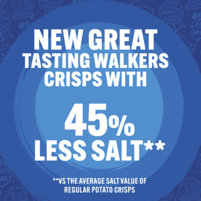 Walkers less salt prawn cocktail crisps 6x25g multipack - British product