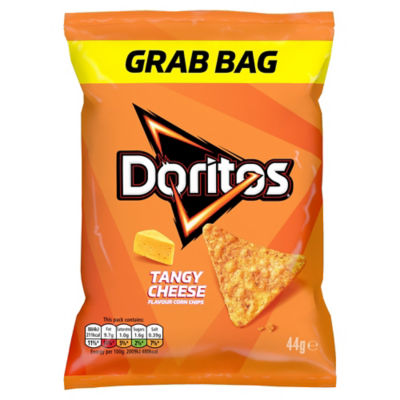 Doritos Tangy Cheese tortilla chips grab bag 44g (British brand)