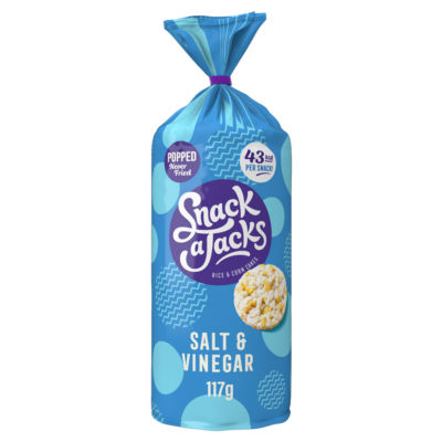 Snack a Jacks Salt & Vinegar Rice Cakes 117g (British brand)