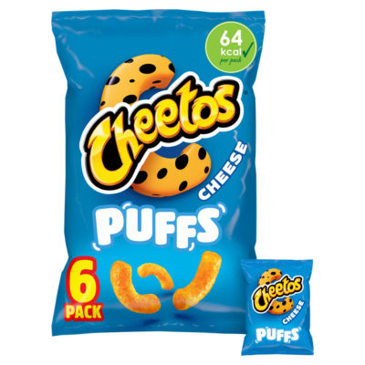Cheetos cheese puffs multipack 6x13g (British brand)