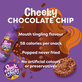Snack A Jacks chocolate chip rice cakes 180g, imported from the UK