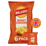 ASDA Walkers Roast Chicken Flavour Potato Crisps Multipack 6x25g- Buy online at McGrocer