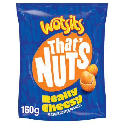 ASDA That's Nuts Wotsits Really Cheesy Sharing Coated Peanuts 160g- Buy online at McGrocer