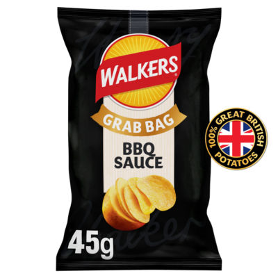 Walkers BBQ Sauce crisps 45g (British brand)