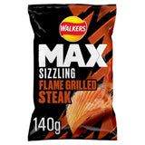 Walkers Sizzling Flame Grilled Steak crisps 140g, UK version