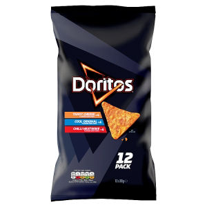 Doritos variety pack tortilla chips multipack 12x30g - British product