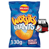 Walkers Wotsits Giants cheesy sharing crisps 130g (British brand)