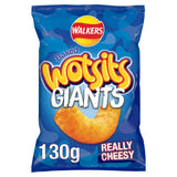 Walkers Wotsits Giants cheesy sharing crisps 130g (British brand)