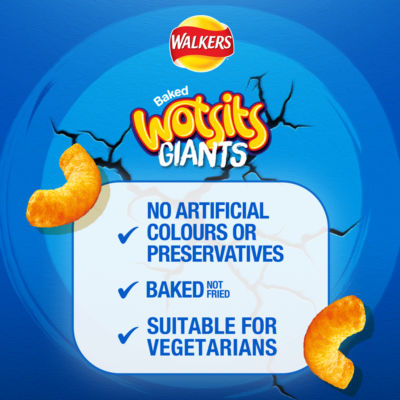Walkers Wotsits Giants cheesy sharing crisps 130g (British brand)