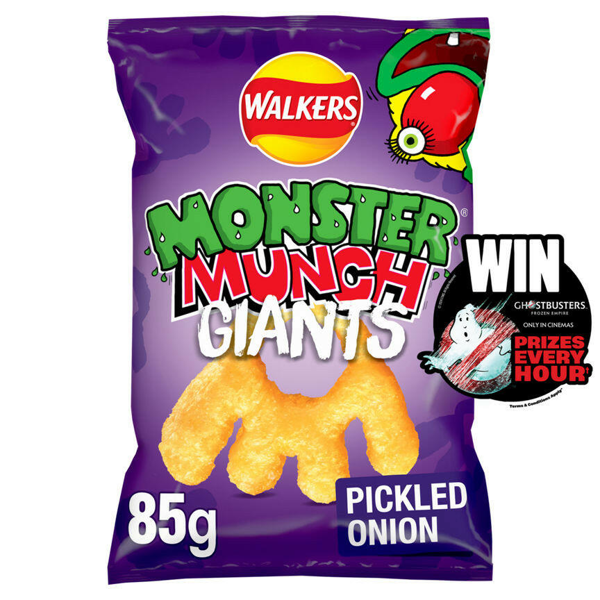 Walkers Monster Munch Giants Pickled Onion Crisps Sharing Bag GOODS ASDA