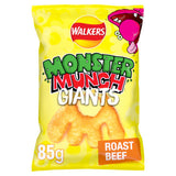 Walkers Monster Munch Giants Roast Beef Baked Corn Snacks 85g