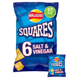 ASDA Walkers Squares Salt & Vinegar Potato Snack Multipack 6x22g- Buy online at McGrocer
