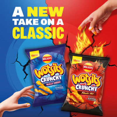 Walkers Wotsits Crunchy Really Cheesy Crisps 140g (British brand)