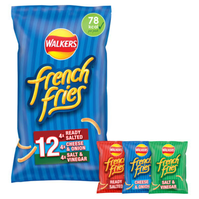 Walkers French Fries variety multipack crisps 12 x 18g (British brand)