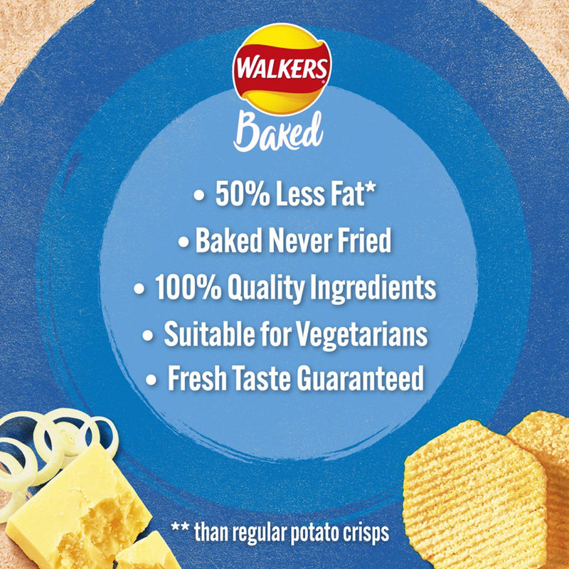 Walkers crisps Cheese & Onion 37.5g, imported from the UK