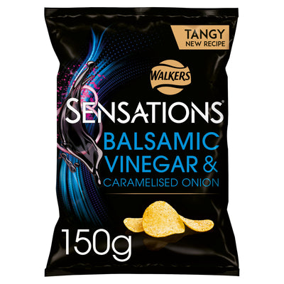 ASDA Sensations Balsamic Vinegar & Caramelised Onion Sharing Crisps 150g- Buy online at McGrocer