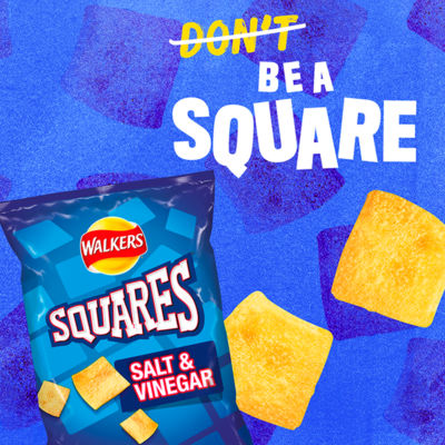 Walkers Squares crisps variety multipack 6x22g (British brand)