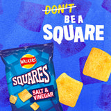 Walkers Squares crisps variety multipack 6x22g (British brand)